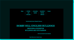 Desktop Screenshot of hobbyhillenglishbulldogs.com